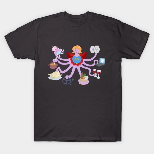 Super Mom T-Shirt by LironPeer